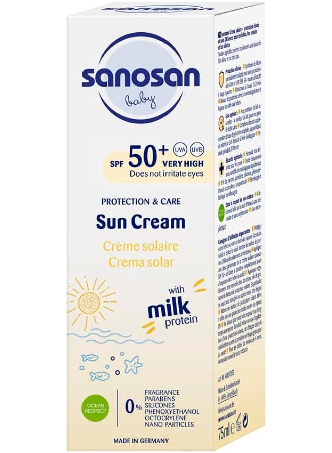 sanosan Baby Spf50 Plus Sun Cream With Milk Protein 75 ML - Image 4